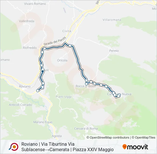 COTRAL Bus Line Map
