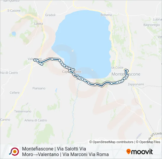 COTRAL Bus Line Map