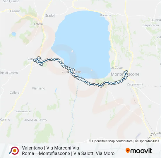 COTRAL Bus Line Map