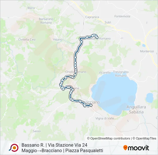 COTRAL Bus Line Map