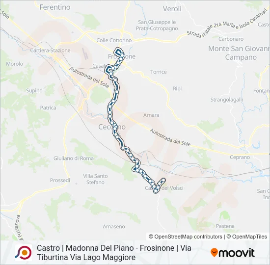 COTRAL Bus Line Map