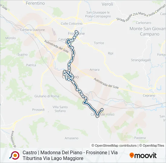COTRAL Bus Line Map