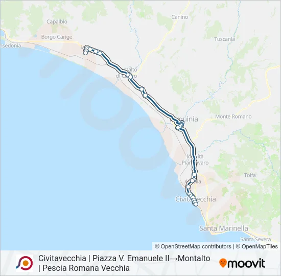 COTRAL Bus Line Map