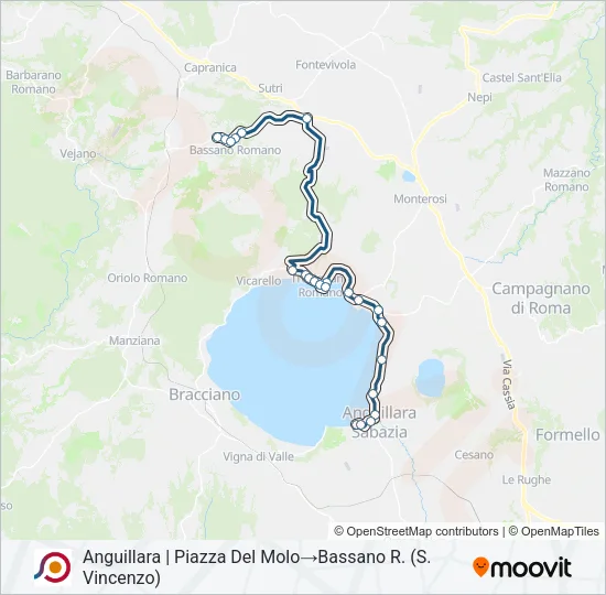 COTRAL Bus Line Map