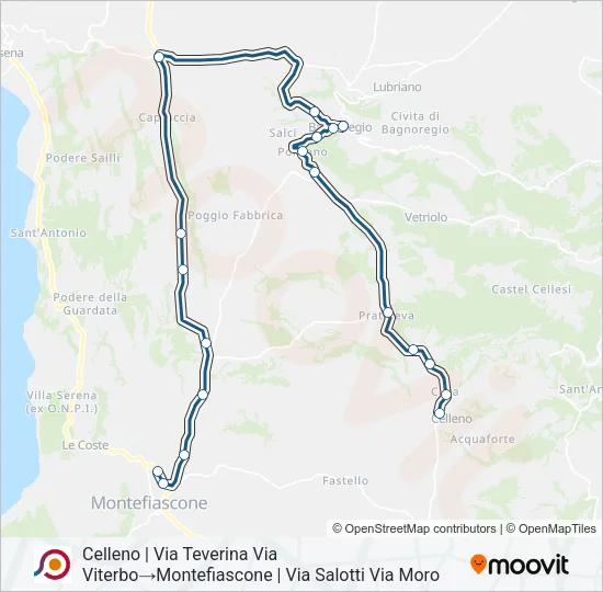 COTRAL Bus Line Map