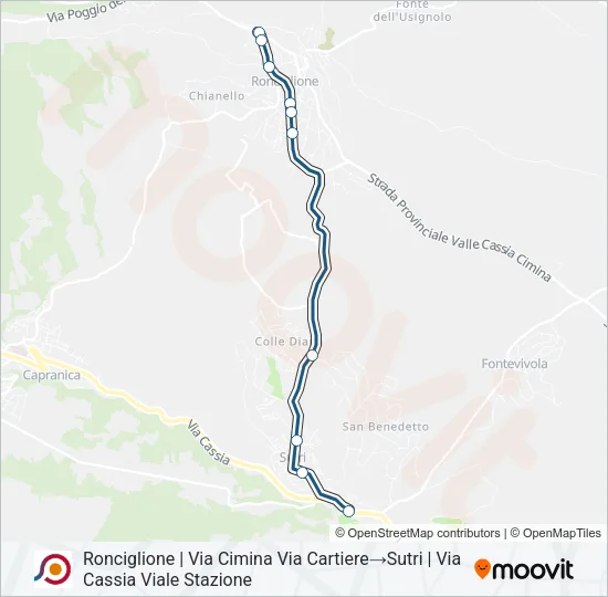 COTRAL Bus Line Map