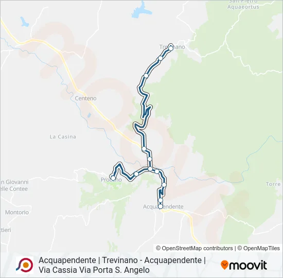 COTRAL Bus Line Map