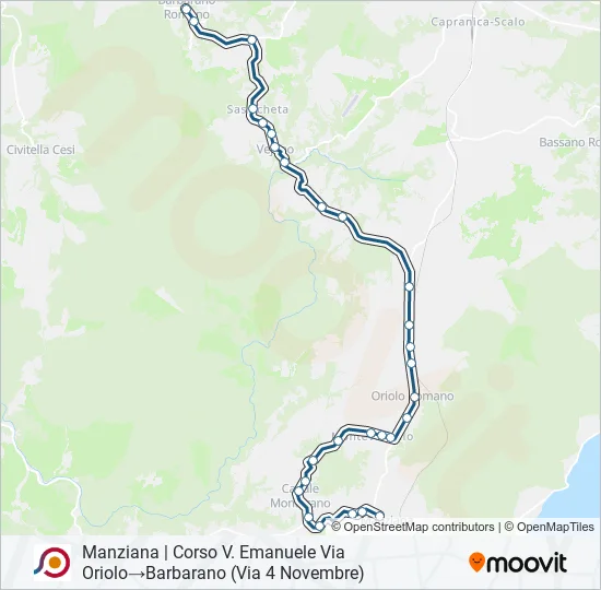 COTRAL Bus Line Map