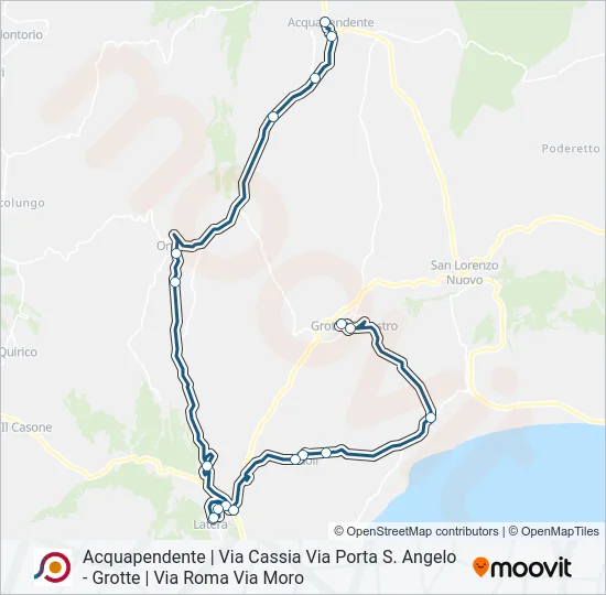 COTRAL Bus Line Map