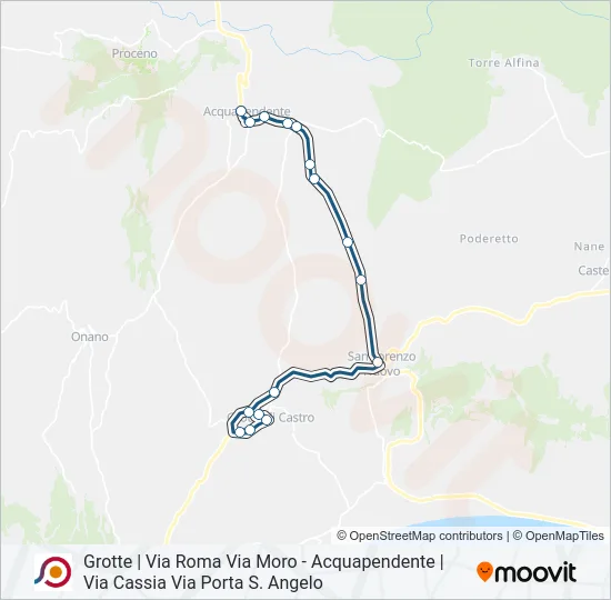 COTRAL Bus Line Map