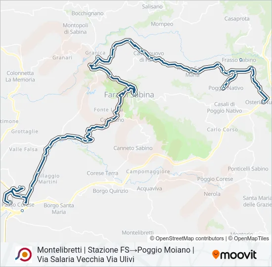 COTRAL Bus Line Map