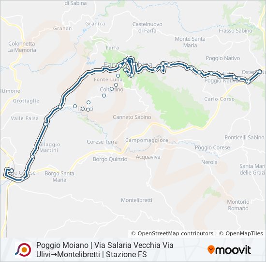 COTRAL bus Line Map