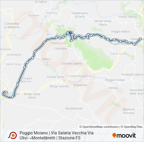 COTRAL Bus Line Map