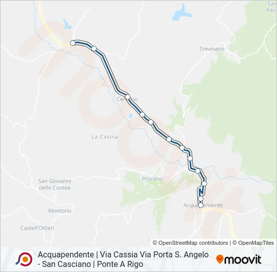 COTRAL Bus Line Map