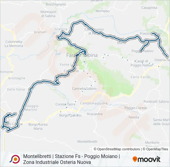 COTRAL Bus Line Map