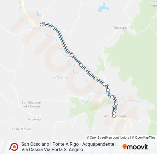 COTRAL Bus Line Map