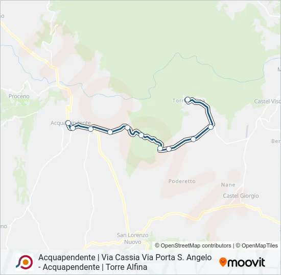COTRAL Bus Line Map