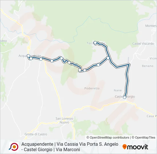 COTRAL Bus Line Map