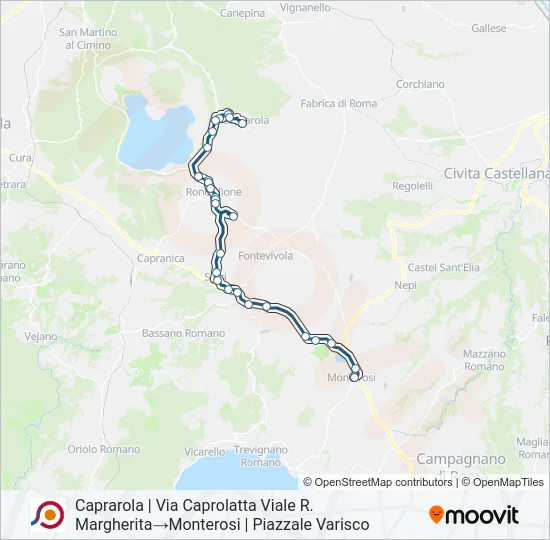 COTRAL Bus Line Map