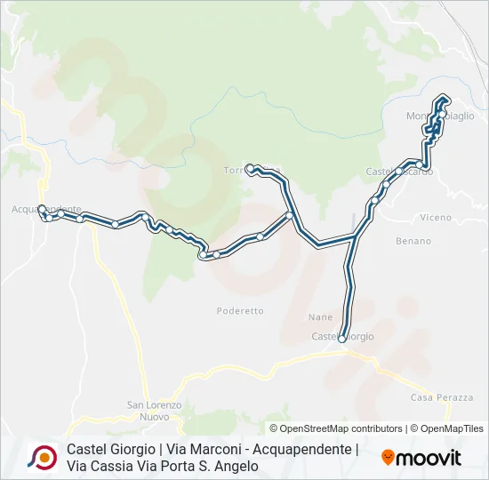 COTRAL Bus Line Map
