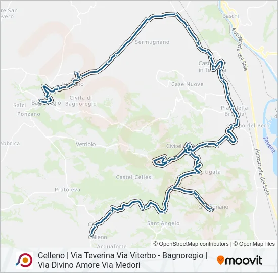 COTRAL Bus Line Map