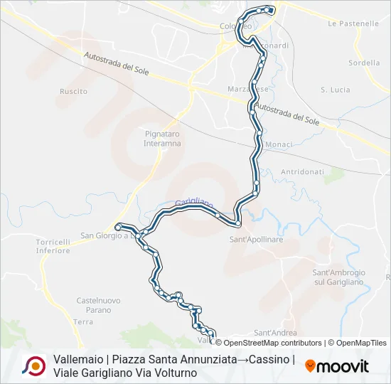 COTRAL Bus Line Map