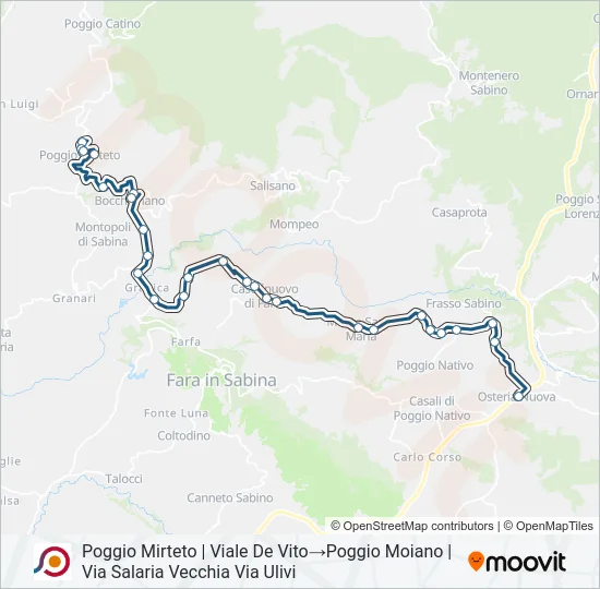 COTRAL Bus Line Map