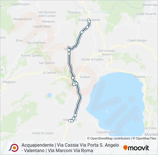 COTRAL Bus Line Map