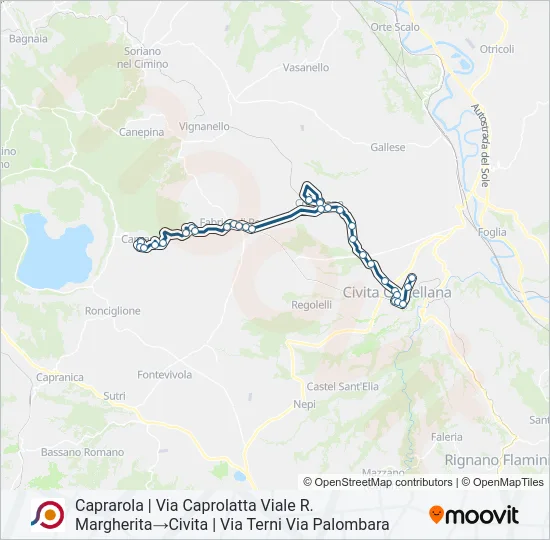 COTRAL Bus Line Map