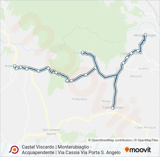 COTRAL Bus Line Map