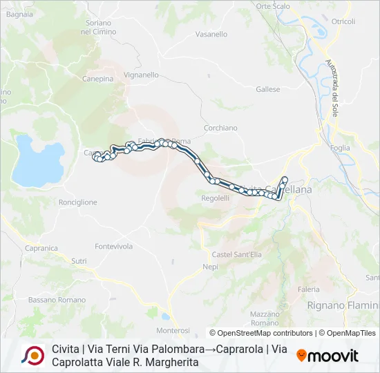 COTRAL Bus Line Map