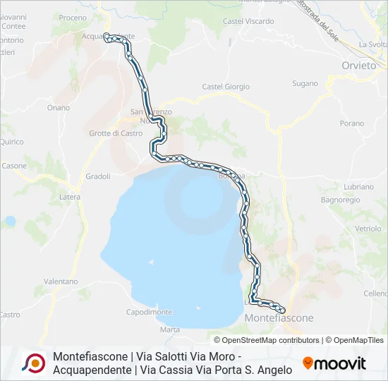 COTRAL Bus Line Map