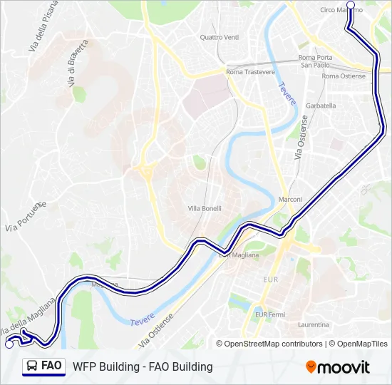 FAO Bus Line Map