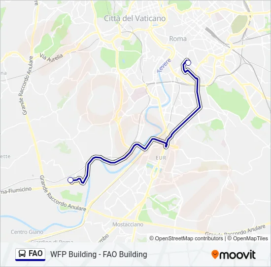 FAO Bus Line Map
