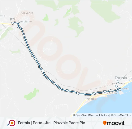 COTRAL Bus Line Map