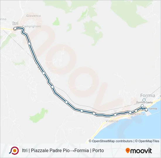 COTRAL Bus Line Map