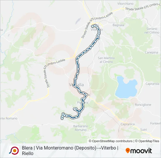 COTRAL Bus Line Map