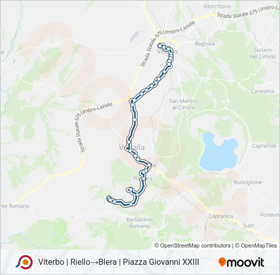 COTRAL Bus Line Map