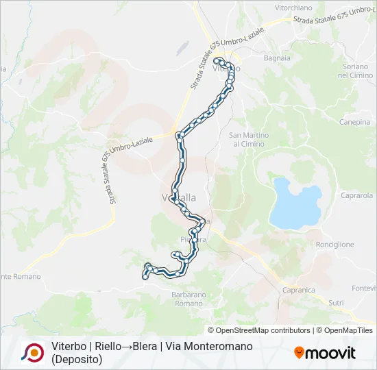 COTRAL Bus Line Map
