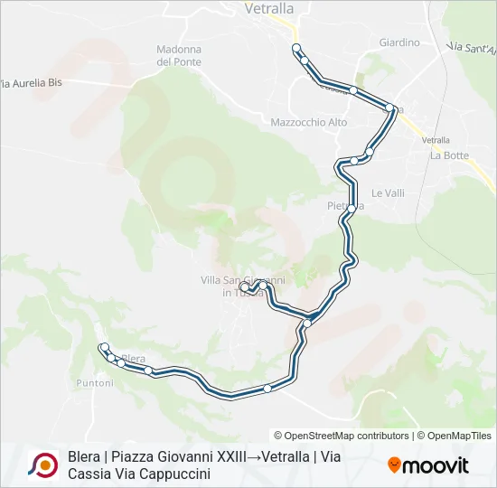 COTRAL Bus Line Map