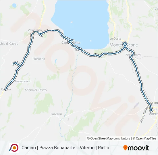COTRAL Bus Line Map