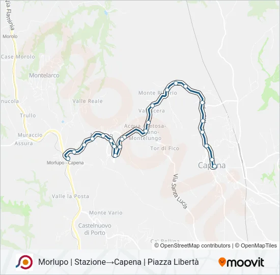 COTRAL Bus Line Map