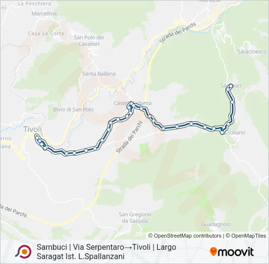 COTRAL Bus Line Map