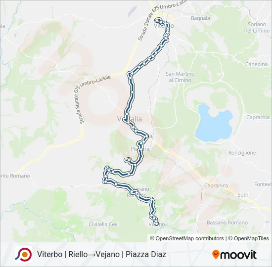 COTRAL Bus Line Map