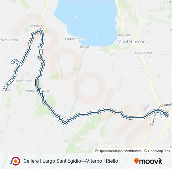 COTRAL Bus Line Map