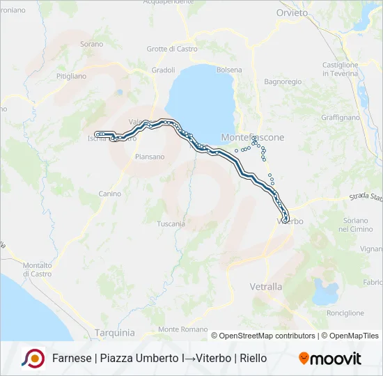 COTRAL Bus Line Map