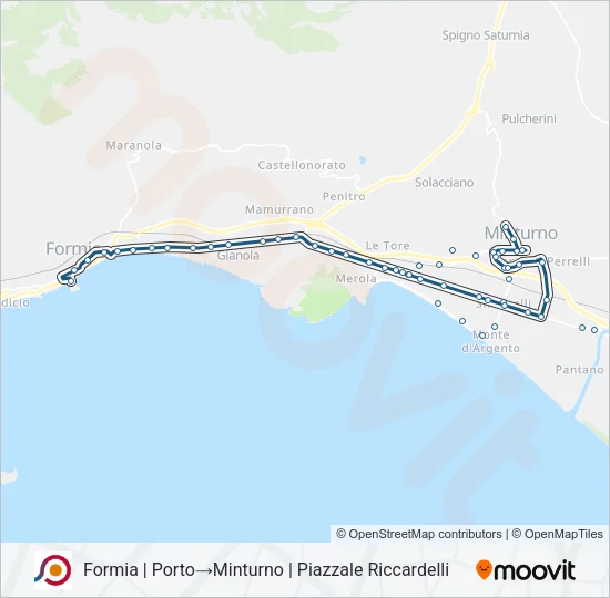 COTRAL Bus Line Map