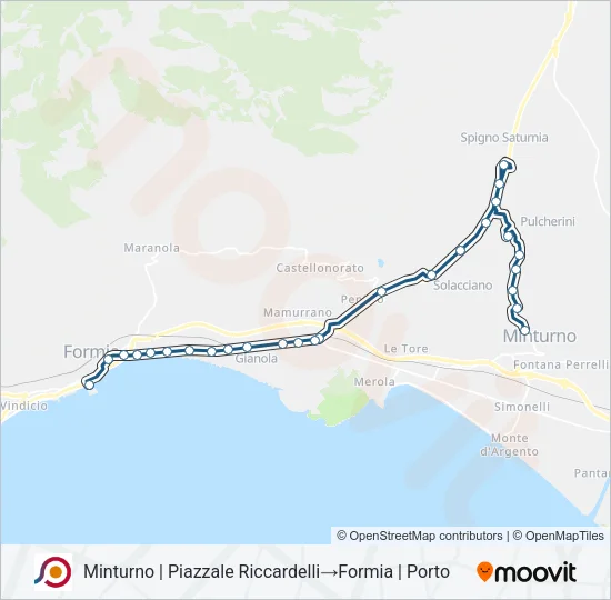 COTRAL Bus Line Map