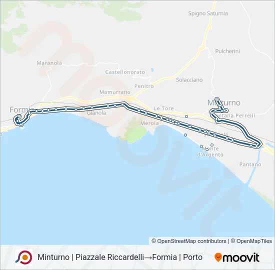 COTRAL Bus Line Map