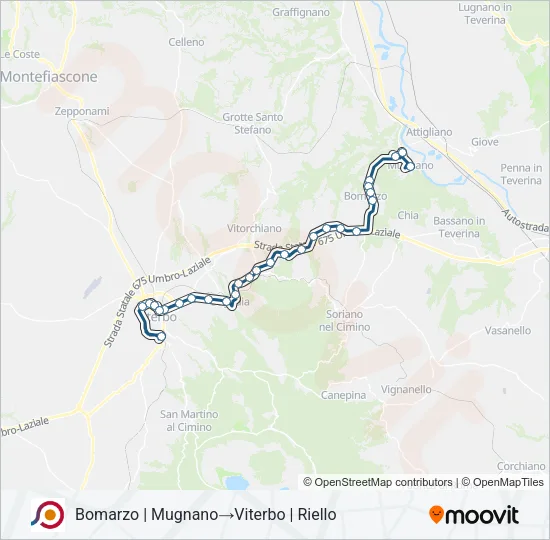 COTRAL Bus Line Map